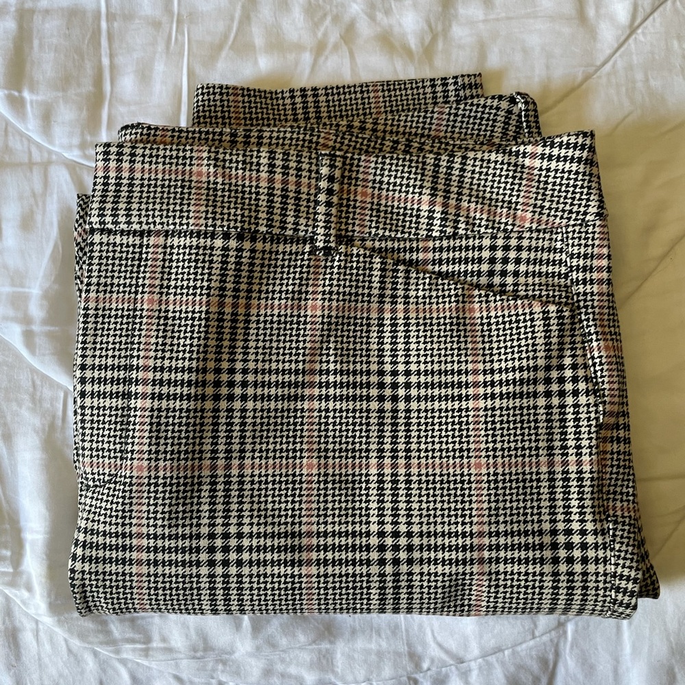 Gingham pattern pants!!